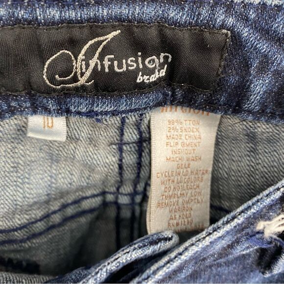 Infusion Brand Women’s High Rise Straight Jeans size 10 - Picture 2 of 3